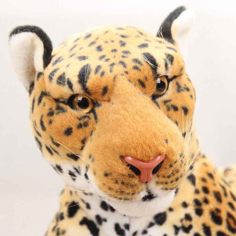 Stuffed Leopard Plush Toy - 30cm Tan